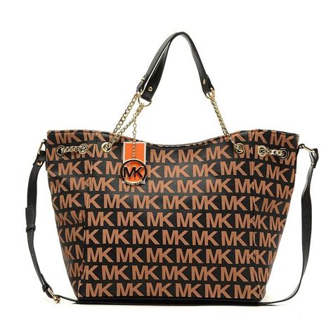 michael kors charm logo large coffee totes|michael kors large totes.